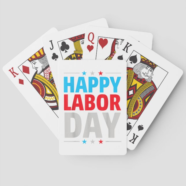 Baraja De Cartas ¡Feliz Día del Trabajo! (Reverso)