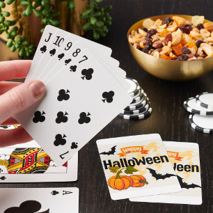 Baraja De Cartas Feliz diseño de Halloween