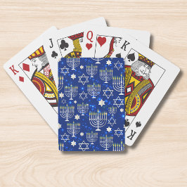 Baraja De Cartas Feliz Estrella Moderna De Hanukkah De David Menora