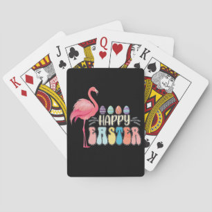 Baraja De Cartas Feliz Flamingo de Pascua