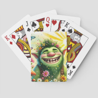 Baraja De Cartas feliz Goblin Boy Sonriendo