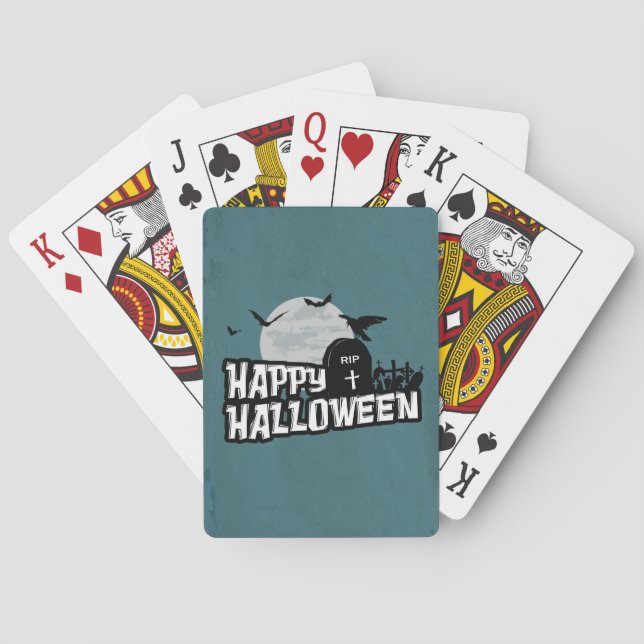 Baraja De Cartas Feliz Halloween (Reverso)