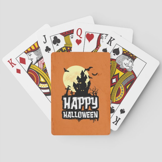 Baraja De Cartas Feliz Halloween (Reverso)