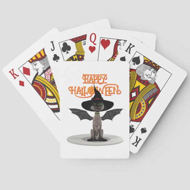 Baraja De Cartas Feliz Halloween. (Reverso)