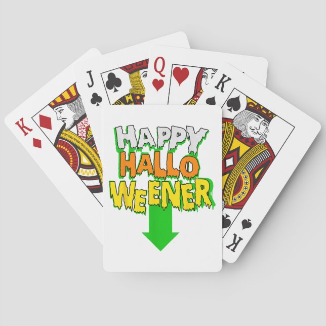 Baraja De Cartas Feliz Halloween (Reverso)