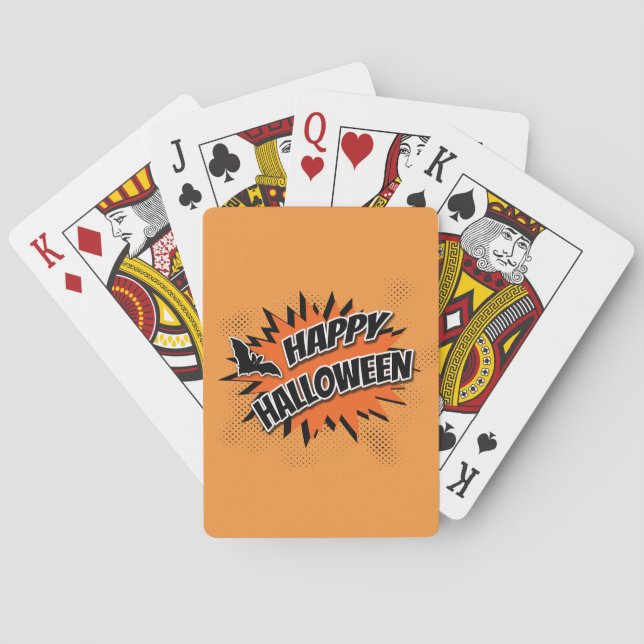 Baraja De Cartas Feliz Halloween (Reverso)