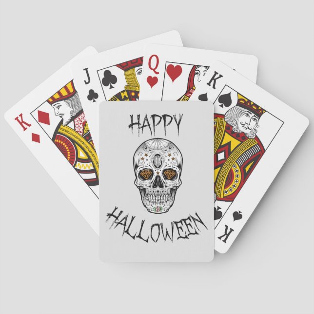 Baraja De Cartas Feliz Halloween (Reverso)