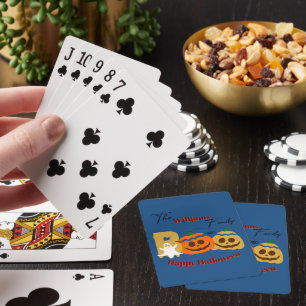 Baraja De Cartas Feliz Halloween Calabaza Espeluznante