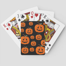 Baraja De Cartas Feliz Halloween Jack O Lantern Arte ilustrativo