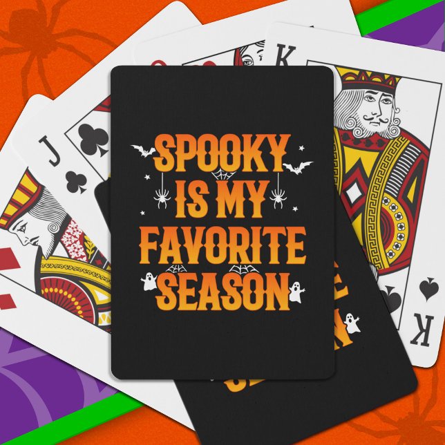 Baraja De Cartas Feliz Halloween Spookin Season Funny Halloween (Subido por el creador)