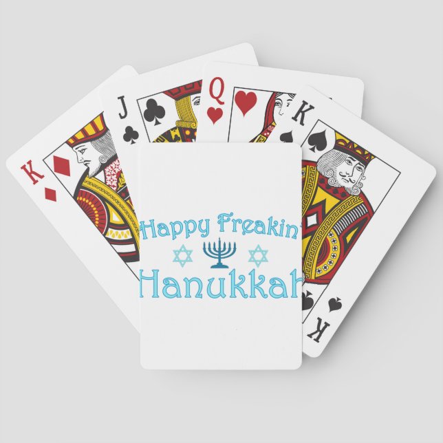 Baraja De Cartas feliz hanukkah (Reverso)