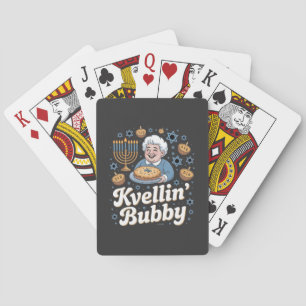 Baraja De Cartas Feliz Hanukkah Funny Holiday Judío Kvellin Bubby