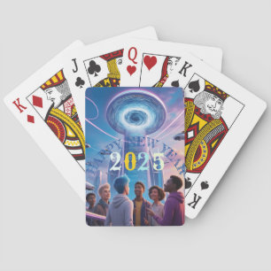 Baraja De Cartas Feliz juego de año nuevo 2025
