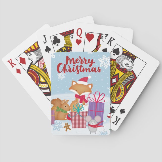 Baraja De Cartas Feliz Navidad (Reverso)