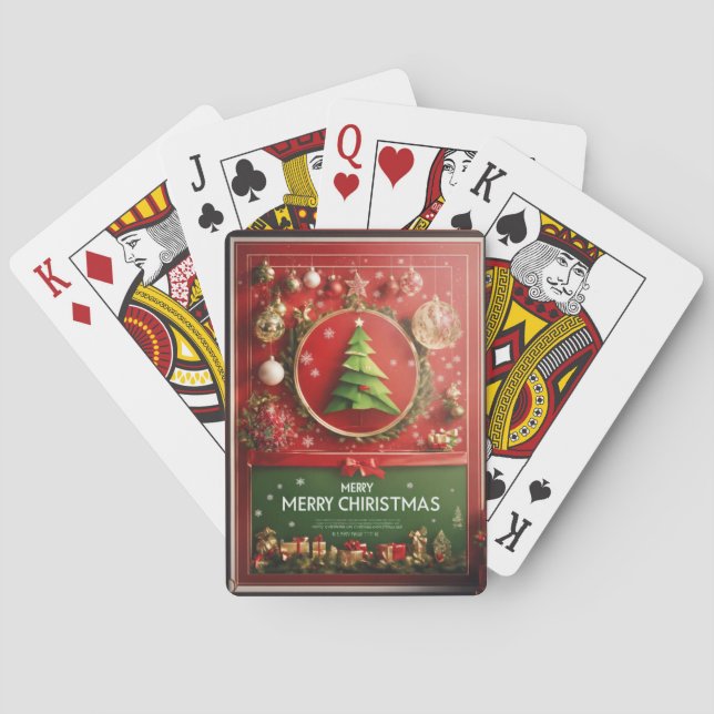 Baraja De Cartas feliz navidad (Reverso)