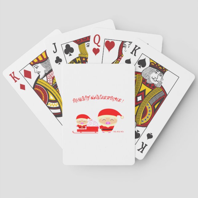 Baraja De Cartas Feliz Navidad (Reverso)