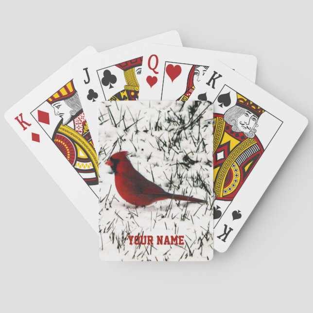 Baraja De Cartas Feliz Navidad Cardenal  (Reverso)