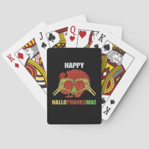 Baraja De Cartas Feliz Navidad en temporada navideña de Navidad