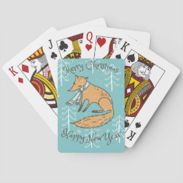Baraja De Cartas Feliz Navidad Fox Cozy