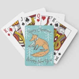 Baraja De Cartas Feliz Navidad Fox Cozy