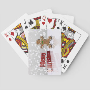 Baraja De Cartas Feliz Navidad Gingerbread Man
