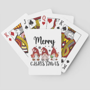 Baraja De Cartas Feliz Navidad Gnomies Gnomos de Navidad 