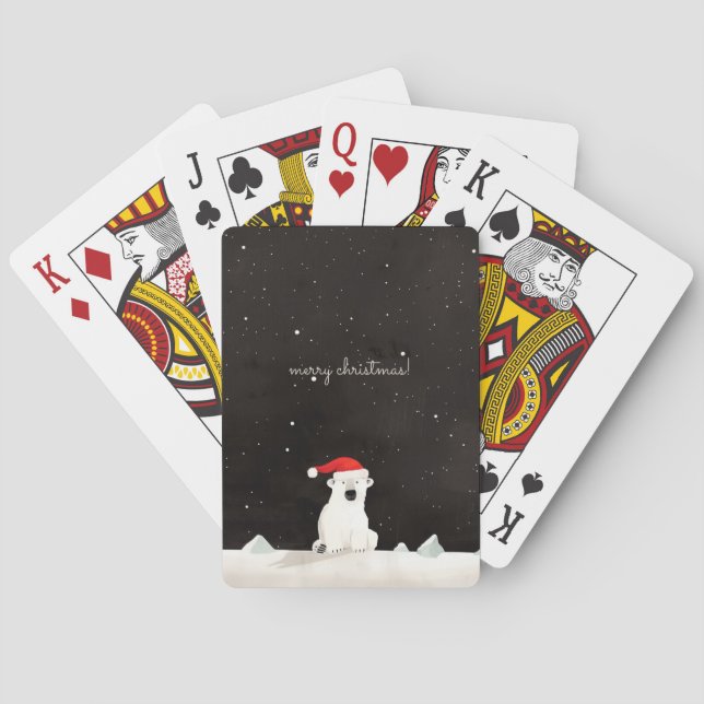 Baraja De Cartas ¡Feliz Navidad Oso Polar! (Reverso)