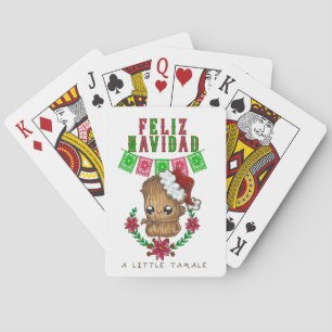Baraja De Cartas Feliz Navidad - poco tamal