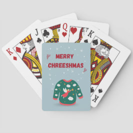 Baraja De Cartas Feliz Navidad Ugly Sweater Angel