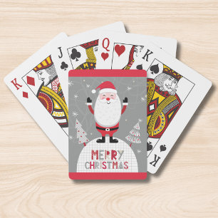 Baraja De Cartas Feliz Navidad Whimsical Santa