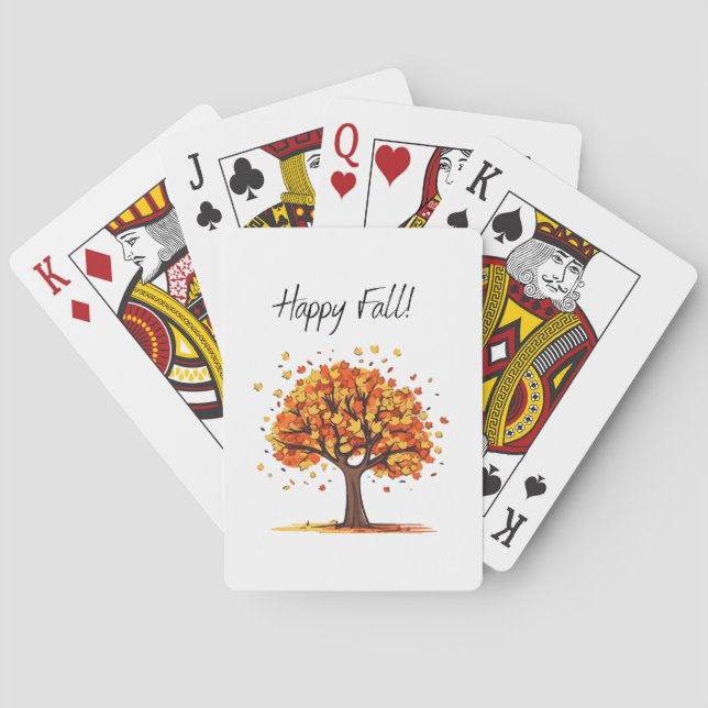 Baraja De Cartas ¡Feliz Otoño! (Reverso)