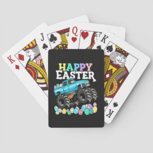 Baraja De Cartas Feliz Pascua Monster Truck Huevos de Pascua