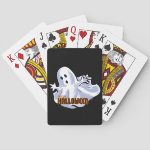 Baraja De Cartas Feliz Personalizado fantasma de Halloween
