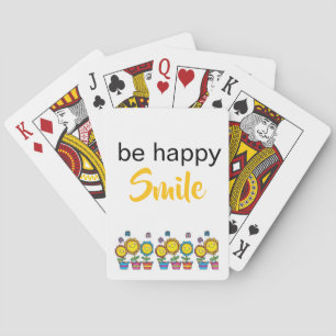 Baraja de Cartas Feliz Sonríe Girasoles