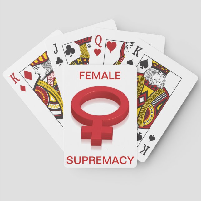 BARAJA DE CARTAS FEMALE SUPREMACY (Reverso)