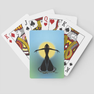 Baraja De Cartas Femenina en flor