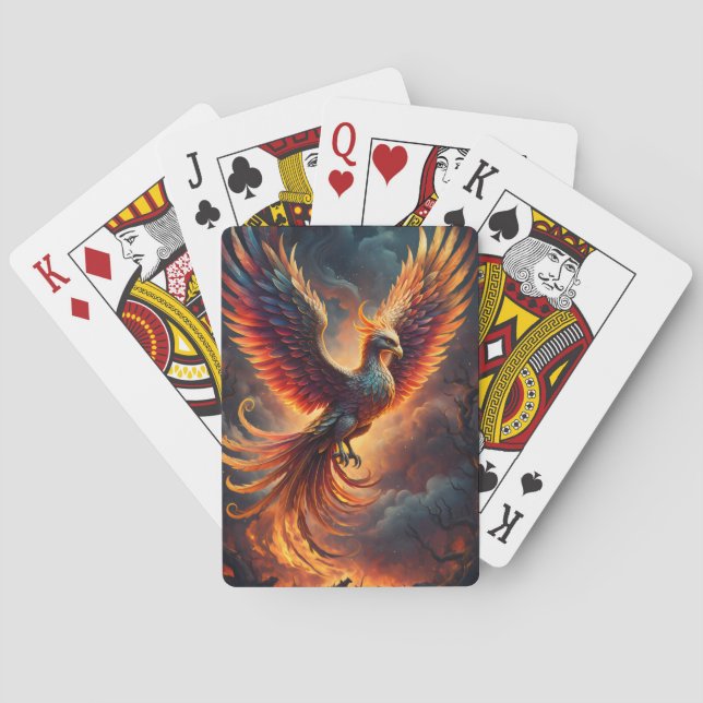 Baraja De Cartas Fénix Ascendente (Reverso)