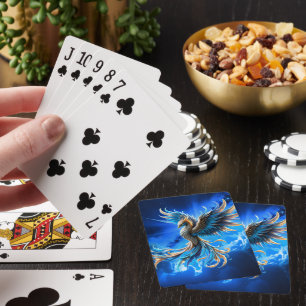 Baraja De Cartas Fénix del Amanecer Zafiro