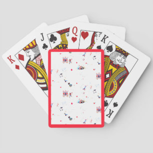Baraja De Cartas feria de circo inspirada en carnaval bajo la gran