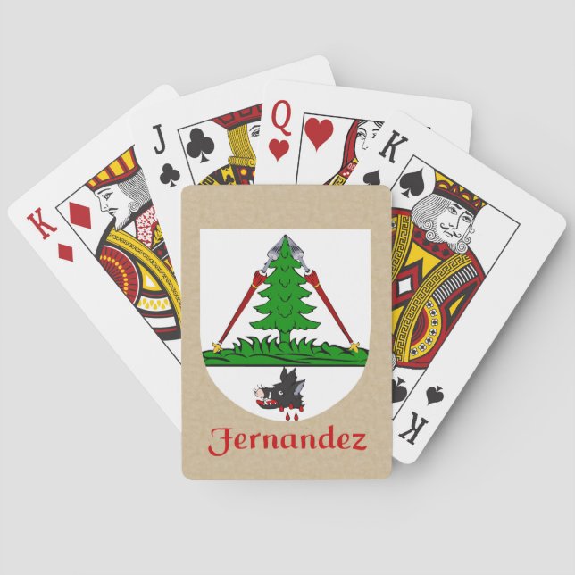Baraja De Cartas Fernandez Heraldic Shield (Reverso)
