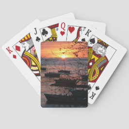 Baraja De Cartas Feroy atardecer costarricense en Tamarindo