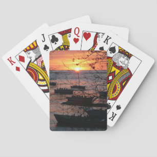 Baraja De Cartas Feroy atardecer costarricense en Tamarindo