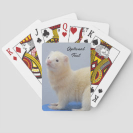 Baraja De Cartas Ferret Mascota blanco personalizado