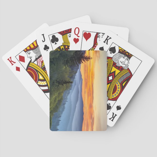 Baraja De Cartas Ferrocarril Great Smoky Mountains (Reverso)