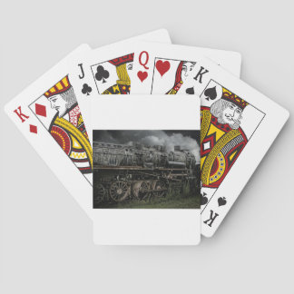 Baraja De Cartas ferrocarril locomotor del carril del tren del
