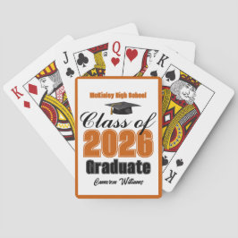 Baraja De Cartas Festejo de Graduación Personalizado de la Clase de