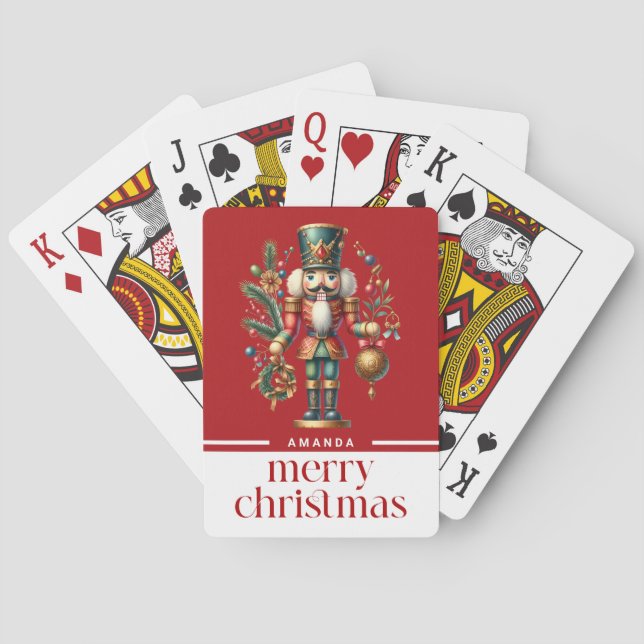 Baraja De Cartas Festividades Navidades Nutcracker (Reverso)