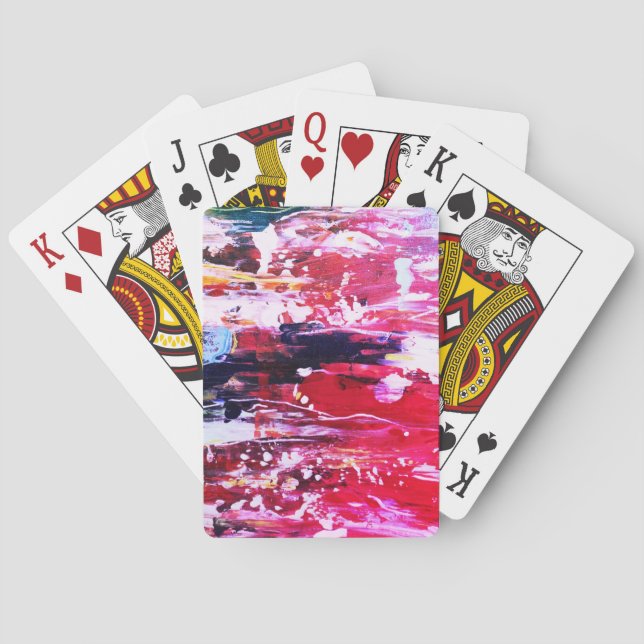 Baraja De Cartas Festivité variation rose (Reverso)