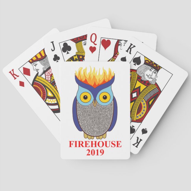 Baraja De Cartas FH Blue Owl Playing Cards (Reverso)