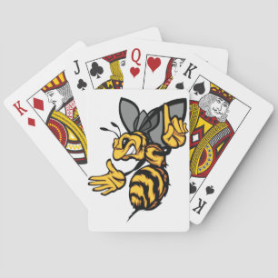 Baraja De Cartas Fiero Mascota Avispón Enfadado Amarillo